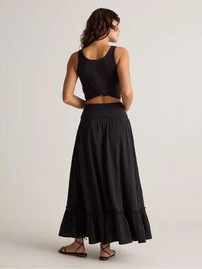Quince 100% Organic Cotton Gauze Maxi Skirt